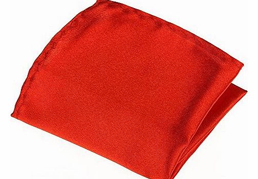 Mens Faux Silk Pocket Square Handkerchief Hanky Formal Party Red New [Apparel]